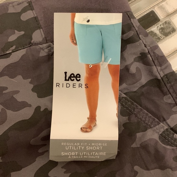 RIDERS BY LEE Camouflage Pattern Grey Utility Shorts Size 20W plus size - Picture 7 of 14